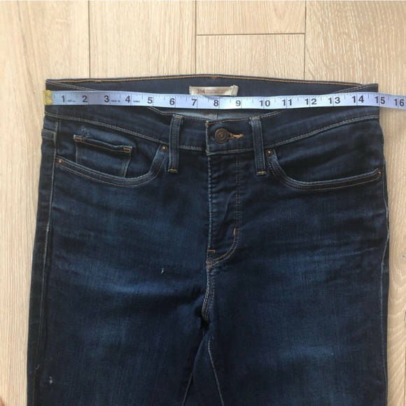 Levi’s Shaping Straight 314 Jeans in Dark Wash Size 29 - Picture 3 of 16